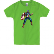 Детская футболка "Капитан Америка"
