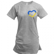 Подовжена футболка "Україна в серці"