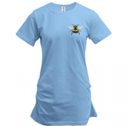 Подовжена футболка з бджолою (Вишивка)