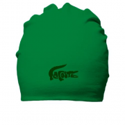 Хлопковая шапка зі стилізованим лого "Lacoste"