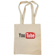Сумка шопер  з логотипом YouTube