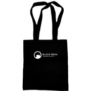 Сумка шоппер с логотипом сотрудника Black Mesa (Half Life)