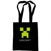 Сумка шоппер Minecraft logo grey