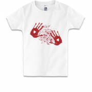 Детская футболка Кровавые отпечатки (2)