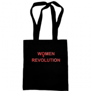 Сумка шоппер с надписью "women revolution"