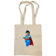 Сумка шоппер с лего-суперменом