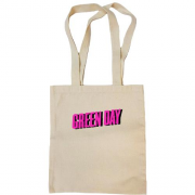 Сумка шоппер Green day розовый логотип