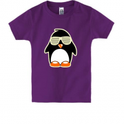 Дитяча футболка Пінгвін в окулярах-жалюзі