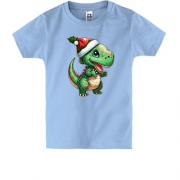 Детская футболка с милым дракошей в шапочке