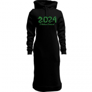 Женская толстовка-платье "2024 - год дракона"