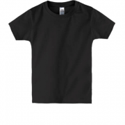 Детская черная футболка 