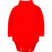 Красный детский боди с длинными рукавами "ALLAZY"