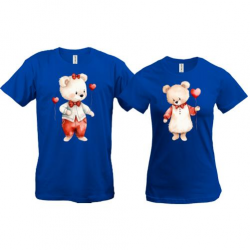 Парні футболки з плюшевими ведмедиками