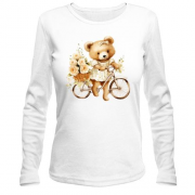Лонгслів Плюшевий ведмедик на велосипеді