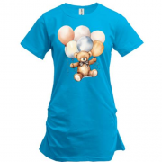 Подовжена футболка Ведмедик Тедді з надувними кулями