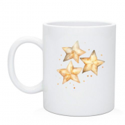 Чашка с акварельными звездами