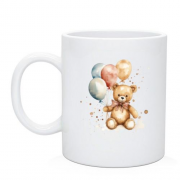 Чашка Мишка Тедди с надувными шарами (2)