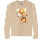 Дитяча футболка з довгим рукавом Плюшевий ведмедик з кулями (2)