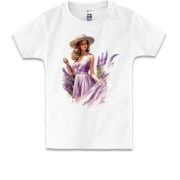 Детская футболка "Девушка с лавандой"