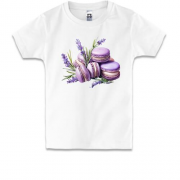 Детская футболка с лавандовыми макарунами (2)