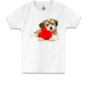 Детская футболка с Ши Тцу с подушкой-сердцем