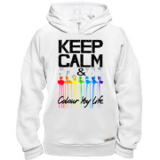 Худи BASE Keep calm and colour  your life (2)