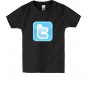 Детская футболка с иконкой Twitter
