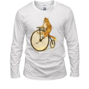 Лонгслів Кіт на велосипеді