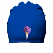 Бавовняна шапка з квітковим морозивом