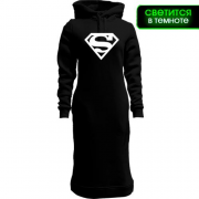 Женская толстовка-платье Superman (glow)