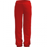 Дитячі червоні трикотажні штани 