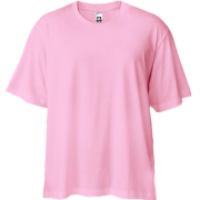 Розовая футболка двунитка Oversize "ALLAZY"