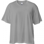 Серая футболка двунитка Oversize "ALLAZY"