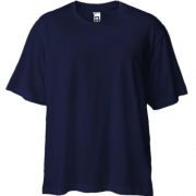 Темно-синяя футболка двунитка Oversize "ALLAZY"
