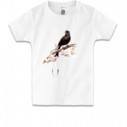 Детская футболка с птичкой