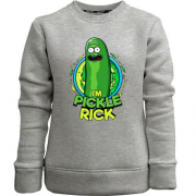 Детский свитшот без начеса pickle Rick