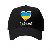 Детская кепка с надписью "Ukraine" и сердечком