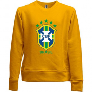 Детский свитшот без начеса Сборная Бразилии по футболу