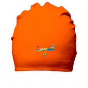 Хлопковая шапка с самолётом 