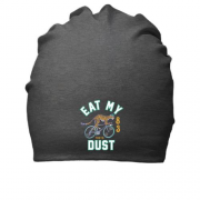 Хлопковая шапка с надписью "Eat my dust"
