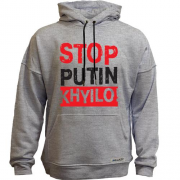 Худи без начеса Stop Putin - kh*lo