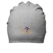 Бавовняна шапка з стрічковим велосипедистом