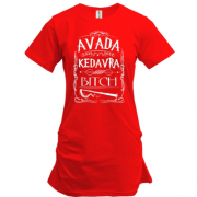 Подовжена футболка Avada Kedavra, bitch!