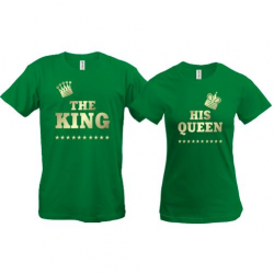 Парные футболки The King - his Queen (2)
