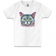 Дитяча футболка з арт-котом
