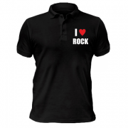 Чоловіча футболка-поло  I love Rock