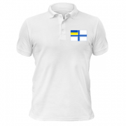 Чоловіча футболка-поло з прапором ВМФ України