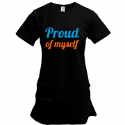 Подовжена футболка Proud of myself