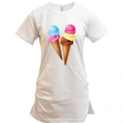 Подовжена футболка Sweet Ice Cream