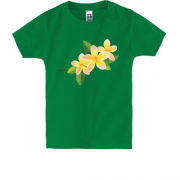 Детская футболка с желтыми лилиями